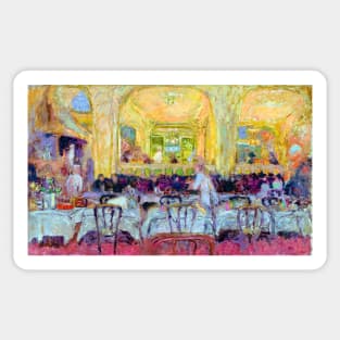 Parisian Café, Montmartre, Paris 1912 Edouard Vuillard Sticker